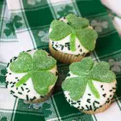 Lemon Shamrock Cupcakes