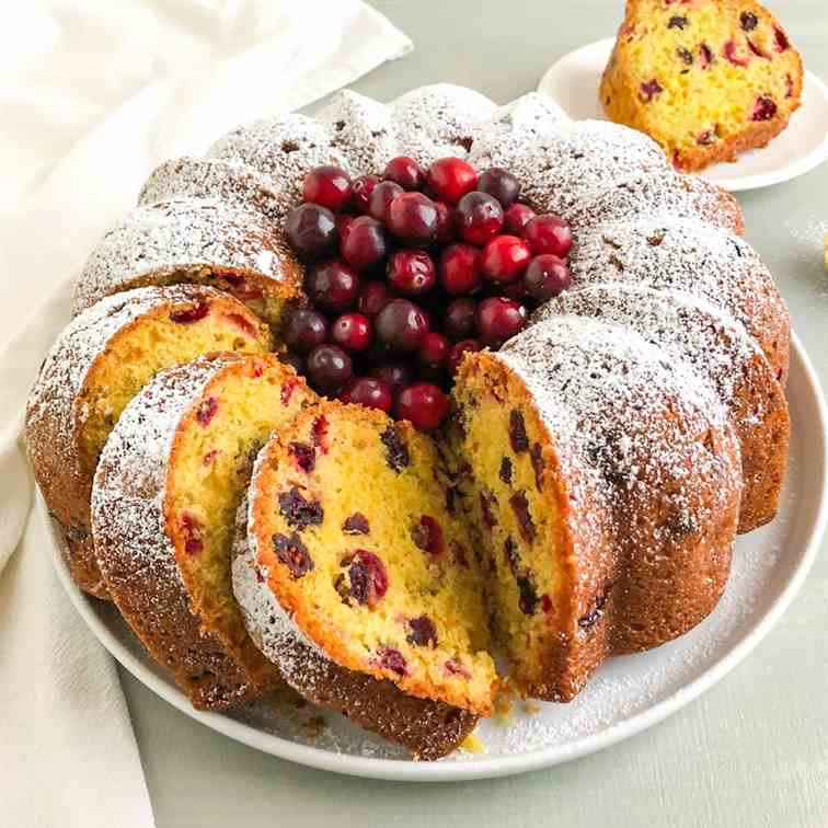 Orange Cranberry Bundt Cake