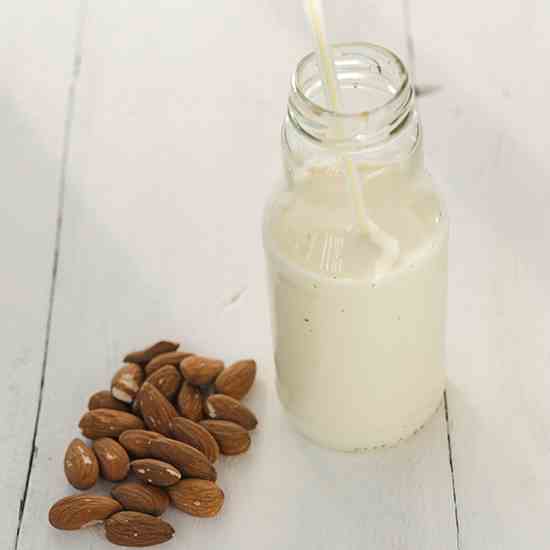 Homemade almond milk