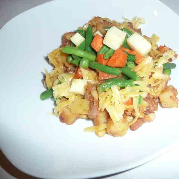 Creamy cheese githeri