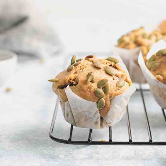 Egg Free Onion - Pea Muffins