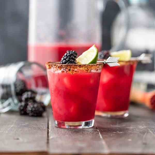 Spicy Blackberry Margaritas