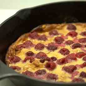 Raspberry Pine Nut Clafoutis