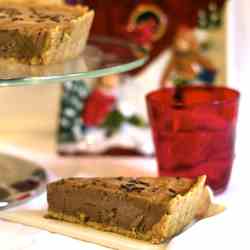 Chocolate Ice Cream Pie with Coffee Sauce