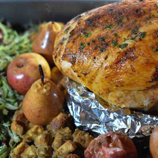 Elegant One Pan Turkey Dinner