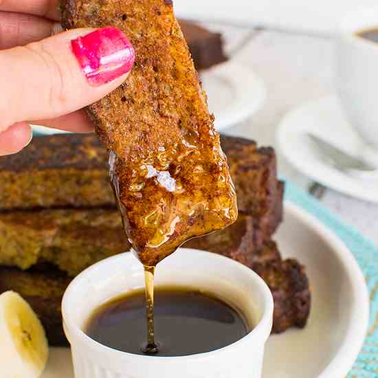 Banana Bread French Toast Sticks