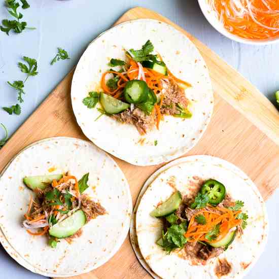 Instant Pot Vietnamese Banh Mi Tacos