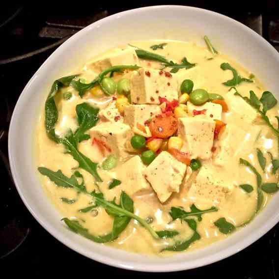 Warm and Healthy Vegetarian Coconut Curry