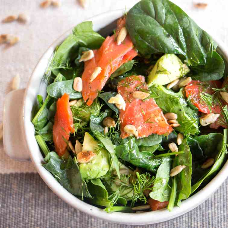 Smoked Salmon and Avocado Salad