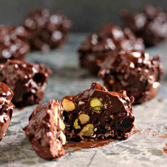 Chocolate Fruit - Nut Clusters