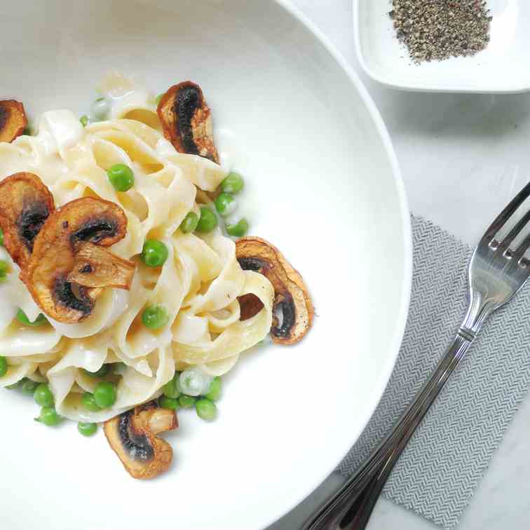 Tagliatelle with Roasted Mushrooms