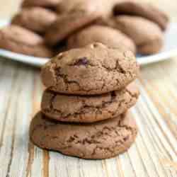 Chocolate Cocoa Peanut Butter Cookies