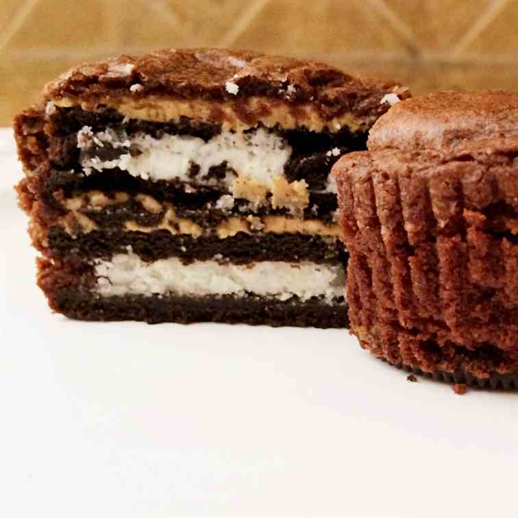 Peanut Butter Oreo Brownies