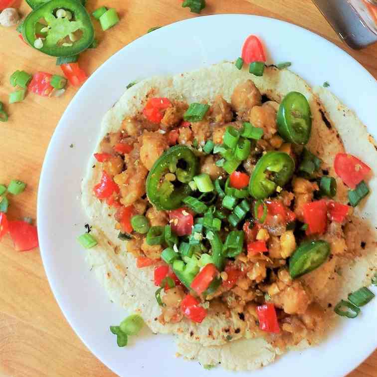 Smashed Chickpea Tostadas