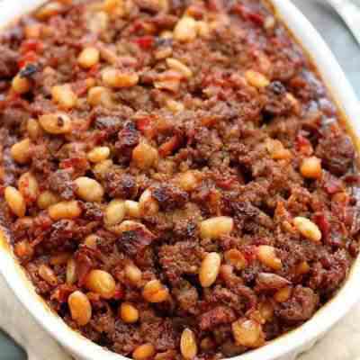 BBQ Hamburger Bean Casserole