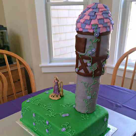 Rapunzel Tower Cake