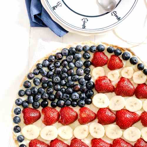 Red, White - Blue Fruit Tart Recipe