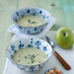 Parsnip and Apple Soup with Ginger