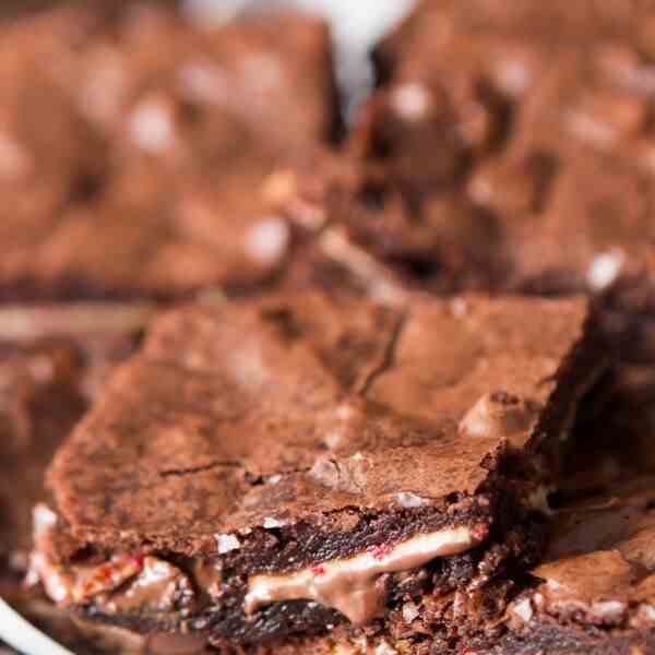 peppermint bark brownies