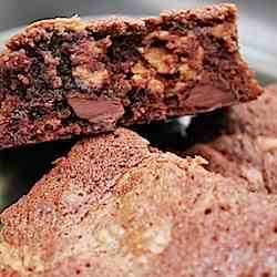 Chocolate-Peanut Butter-Toffee Brownies