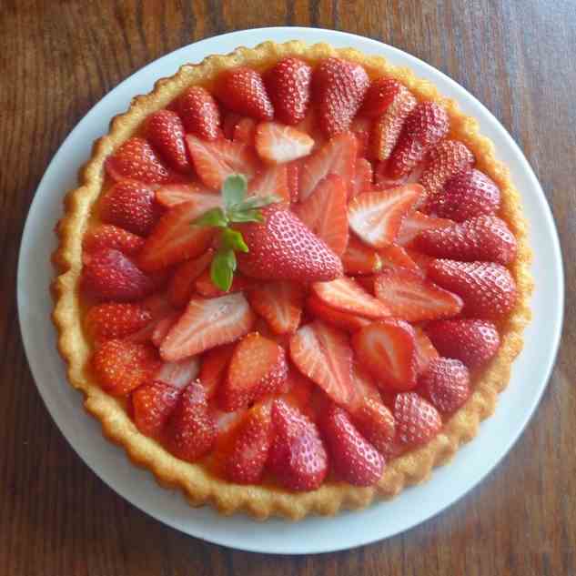 Strawberry Flan