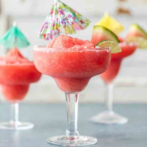 Frozen Watermelon Margaritas