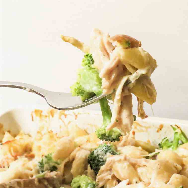 Roasted Chicken - Broccoli Alfredo