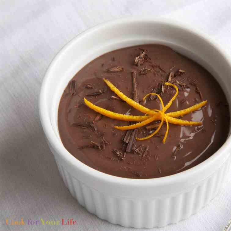 Orangey Tofu Chocolate Pudding