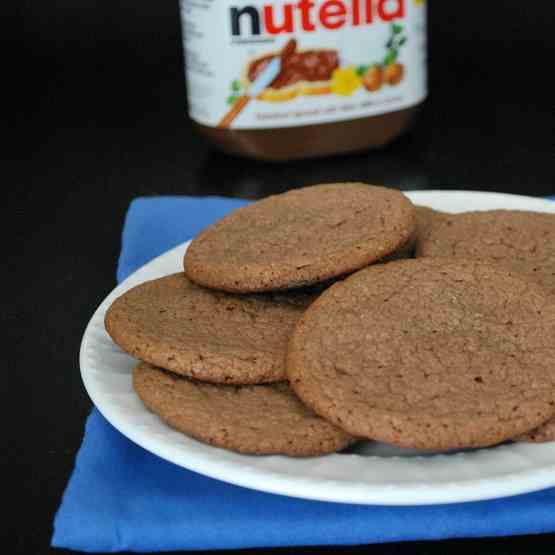 Eggless Nutella Cookies