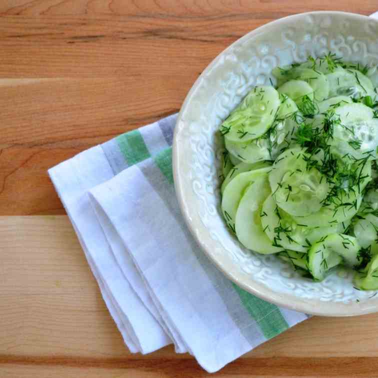 Cucumber and Dill Weed Salad