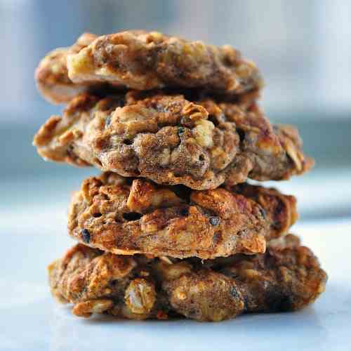 Easy Healthy Chai Banana Oat Cookies