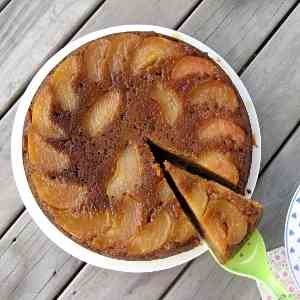 Nashi pear & ginger cake