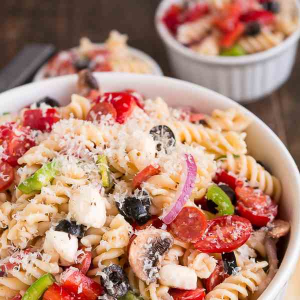 pizza pasta salad