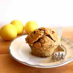 Cranberry Lemon Poppyseed Muffins