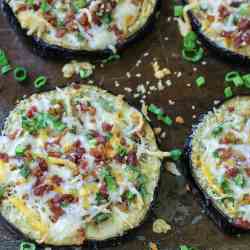 Loaded Eggplant Rounds