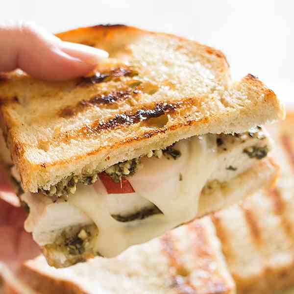 Pesto Chicken Sandwiches on Sourdough