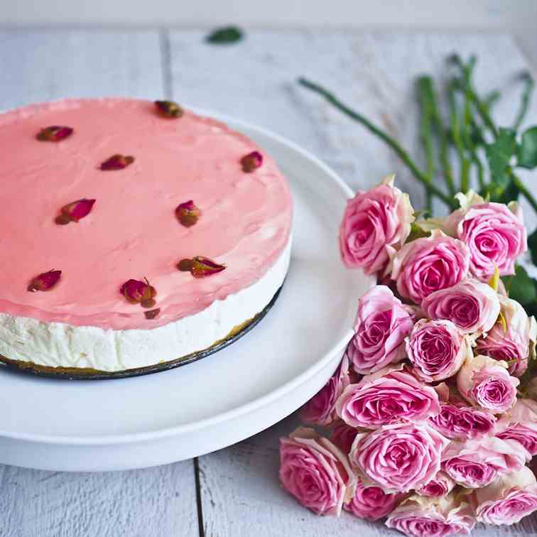 Pink Rose Cheesecake