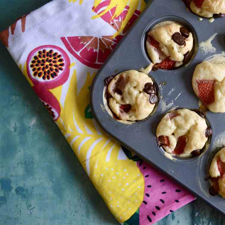 Strawberry Pancake Muffins