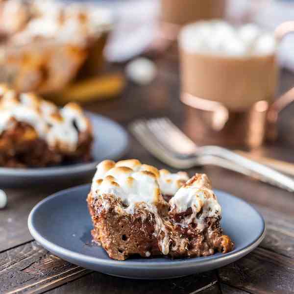 Hot Chocolate Bread Pudding