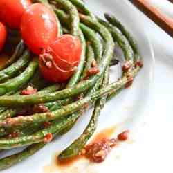 Long Beans with Anchovies and Sriracha