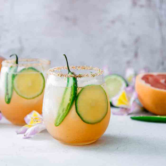 Spicy Ruby Red Grapefruit Margarita