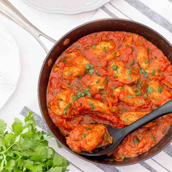 One Pot Tomato Chicken