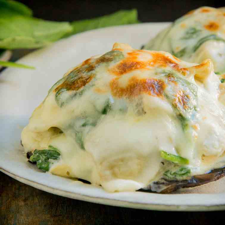 Spinach and Artichoke Stuffed Mushrooms