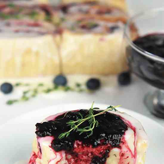 Lemon Thyme Blueberry Buns