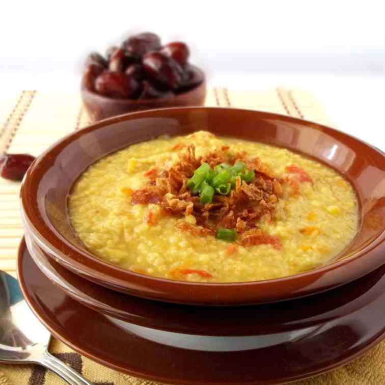 Chicken and wheat Porridge