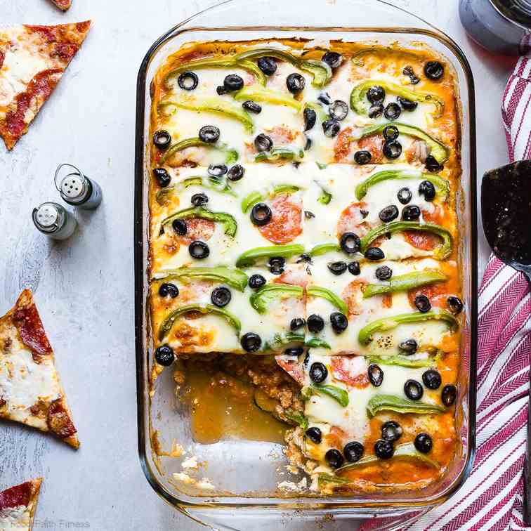 Low Carb Pizza Zucchini Lasagna