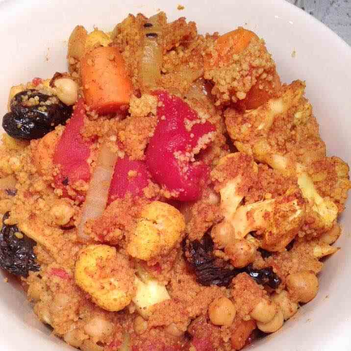 Tunisian chickpea and prune couscous