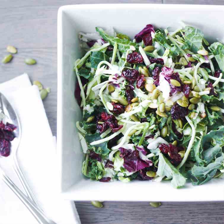 Kale Salad with Poppy Seed Dressing