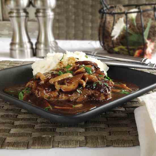 Salisbury Steak with Mushroom Gravy