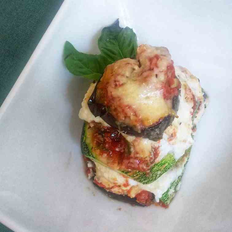 Vegetable Parmesan Stacks 